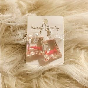 Koi Fish goldfish Water Bag Earrings